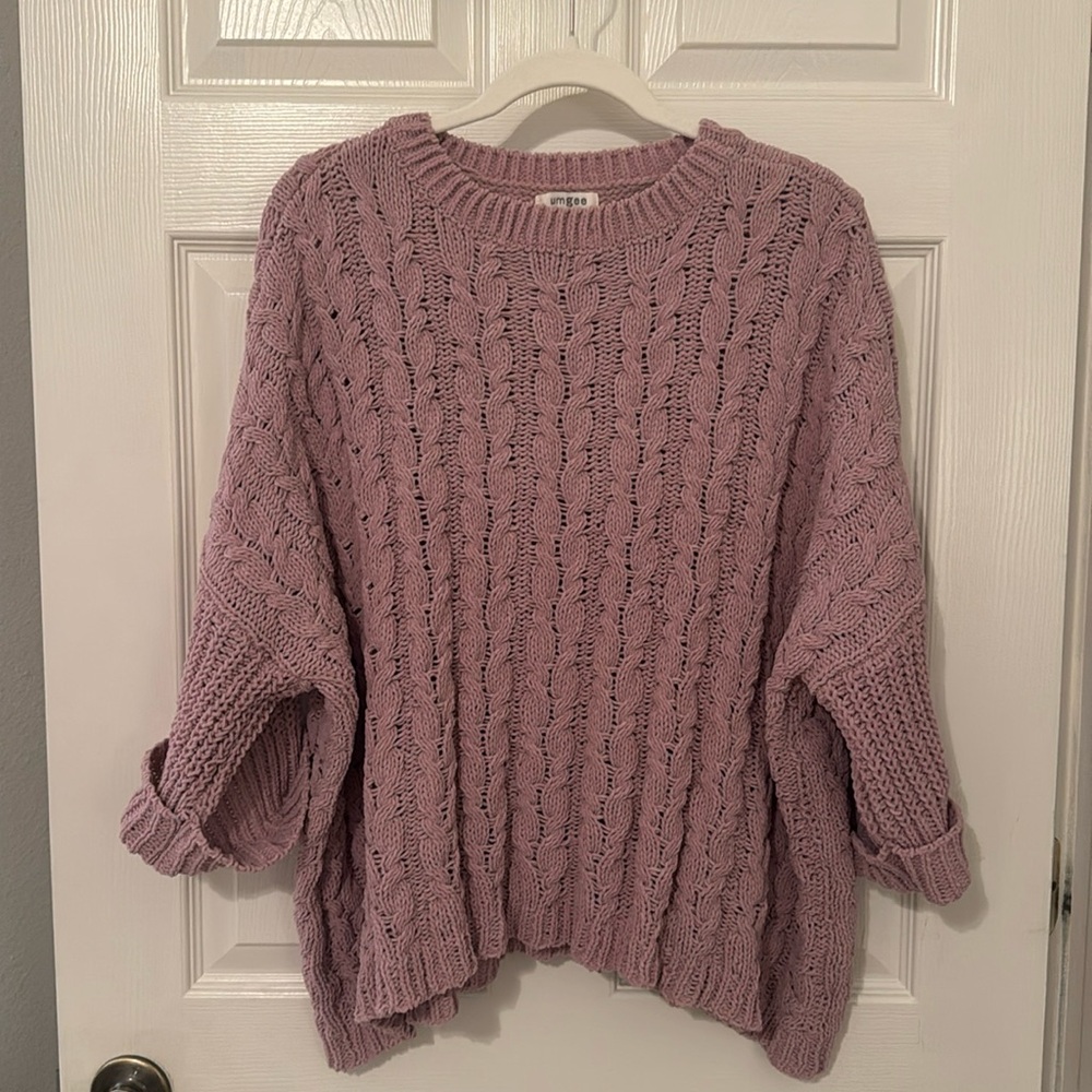 cozy mauve/pink sweater